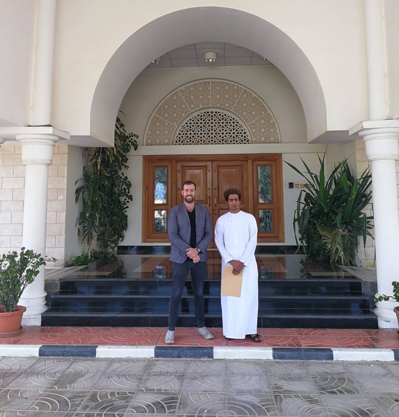 Meeting at the Yemen embassy in Oman to organise socotra tours