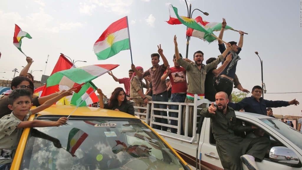 Kurdish protesters in Iraqi Kurdistan