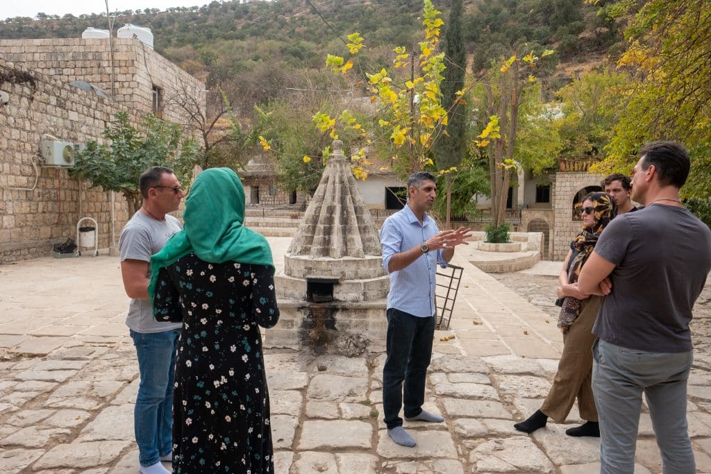 Touring in Lalish, Iraqi Kurdistan